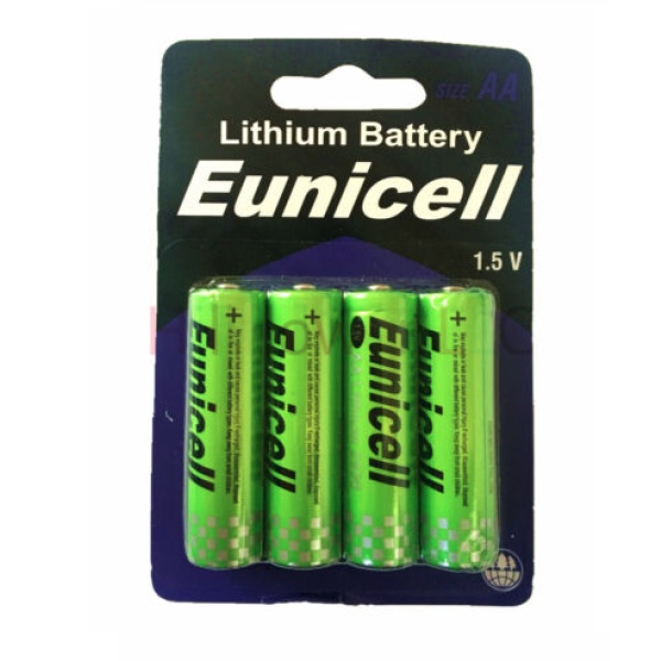 4 x Eunicell Lithium 1.5V AA Batteries