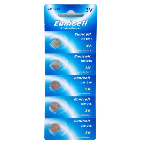 25 x Eunicell CR1216 3V Lithium Batteries