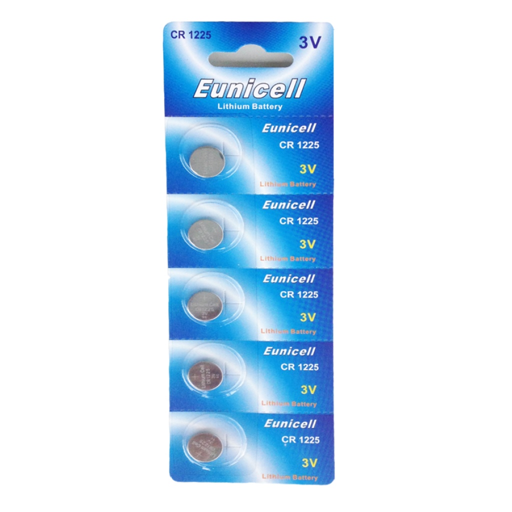 5 x Eunicell CR1225 3V Lithium Batteries - Discountbattery