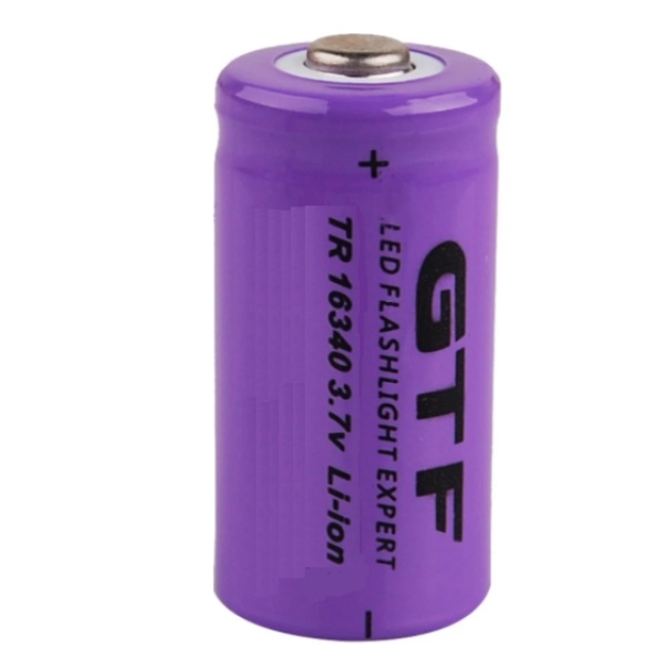 5 x CR123A / RCR123A / 16340 Rechargeable 3.7V Lithium Battery